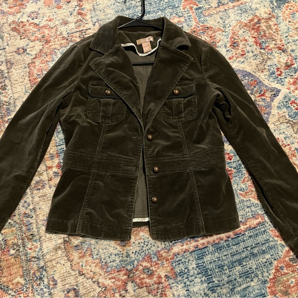 Dark Olive Women's Corduroy Jacket